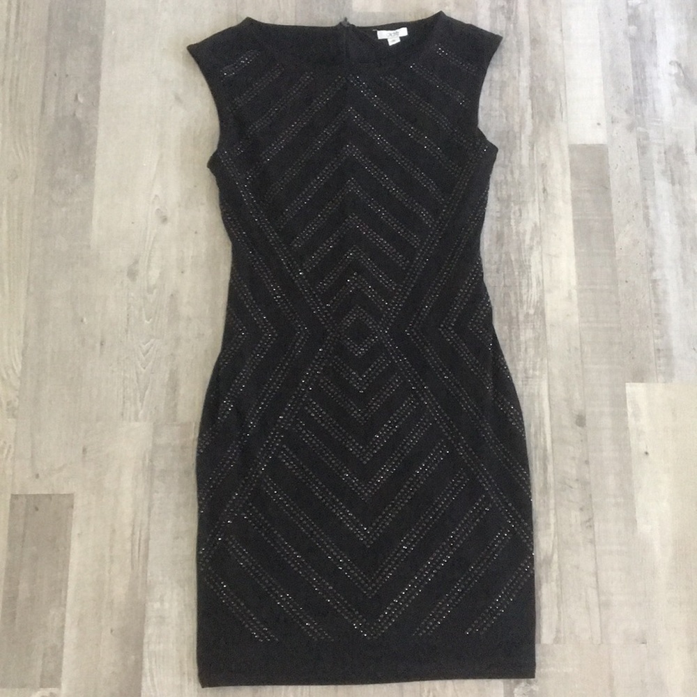 Moving! Gorgeous studded black Cache dress